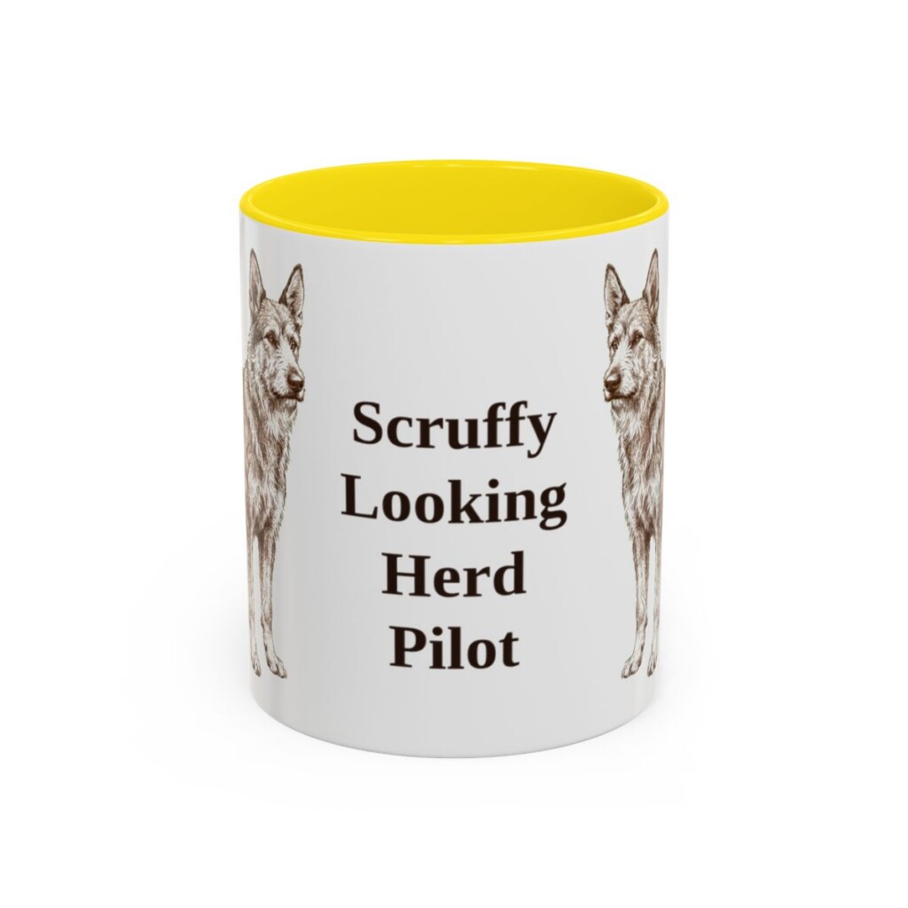 11oz Funny Berger Picard Mug, Scruffy Looking Herd Pilot, Vintage Dog Coffee Mug, Dog Lover Gift
