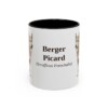 berger-picard-mug-latin-black-front-1 11oz Berger Picard Latin Mug, Berger Picard, Vintage Dog Coffee Mug, Dog Lover Gift