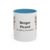 berger-picard-mug-latin-light-blue-1 11oz Berger Picard Latin Mug, Berger Picard, Vintage Dog Coffee Mug, Dog Lover Gift