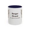 berger-picard-mug-latin-navy-1 11oz Berger Picard Latin Mug, Berger Picard, Vintage Dog Coffee Mug, Dog Lover Gift