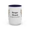 berger-picard-mug-latin-navy-3 15oz Berger Picard Latin Mug, Berger Picard, Vintage Dog Coffee Mug, Dog Lover Gift