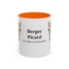 berger-picard-mug-latin-orange-1 11oz Berger Picard Latin Mug, Berger Picard, Vintage Dog Coffee Mug, Dog Lover Gift