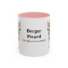 berger-picard-mug-latin-pink-1 11oz Berger Picard Latin Mug, Berger Picard, Vintage Dog Coffee Mug, Dog Lover Gift