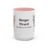 berger-picard-mug-latin-pink-3 15oz Berger Picard Latin Mug, Berger Picard, Vintage Dog Coffee Mug, Dog Lover Gift
