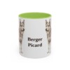 11oz Berger Picard Mug, Vintage Dog Portrait Coffee Mug, Dog Lover Gift