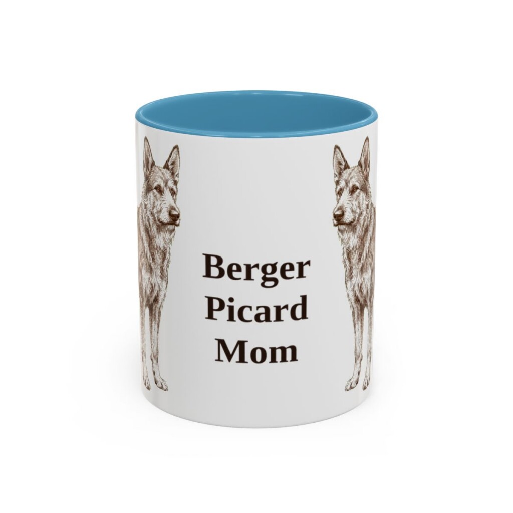 11oz Berger Picard Dog Mom Mug, Vintage Sketch Coffee Mug, Dog Mom Gift