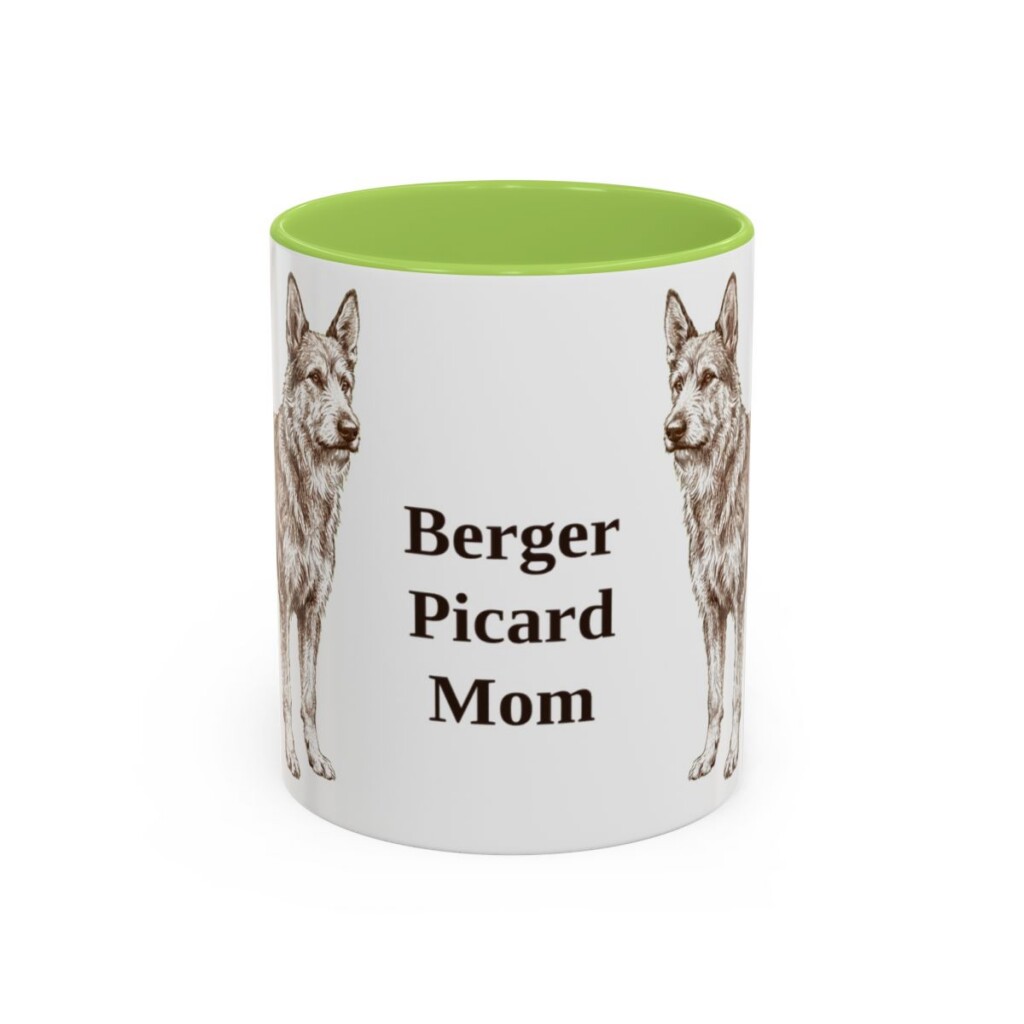 11oz Berger Picard Dog Mom Mug, Vintage Sketch Coffee Mug, Dog Mom Gift