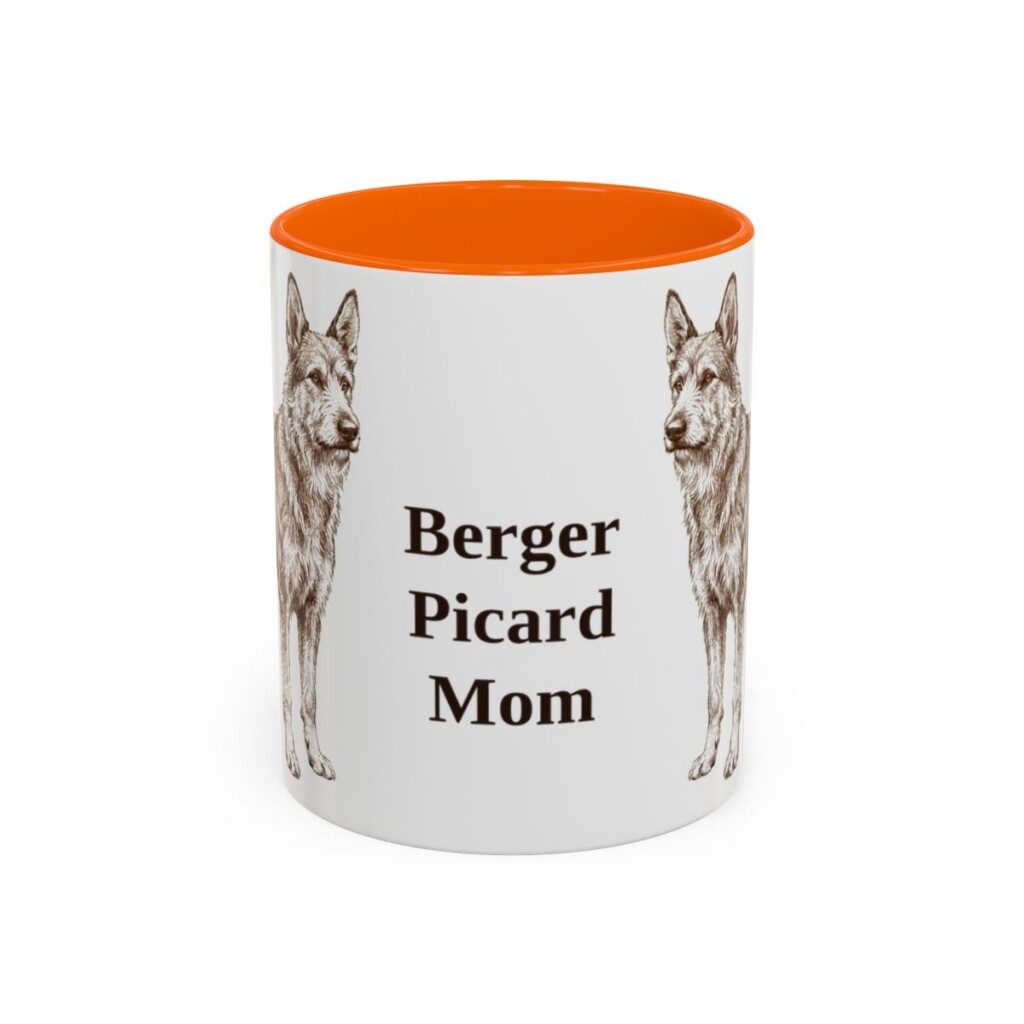 11oz Berger Picard Dog Mom Mug, Vintage Sketch Coffee Mug, Dog Mom Gift