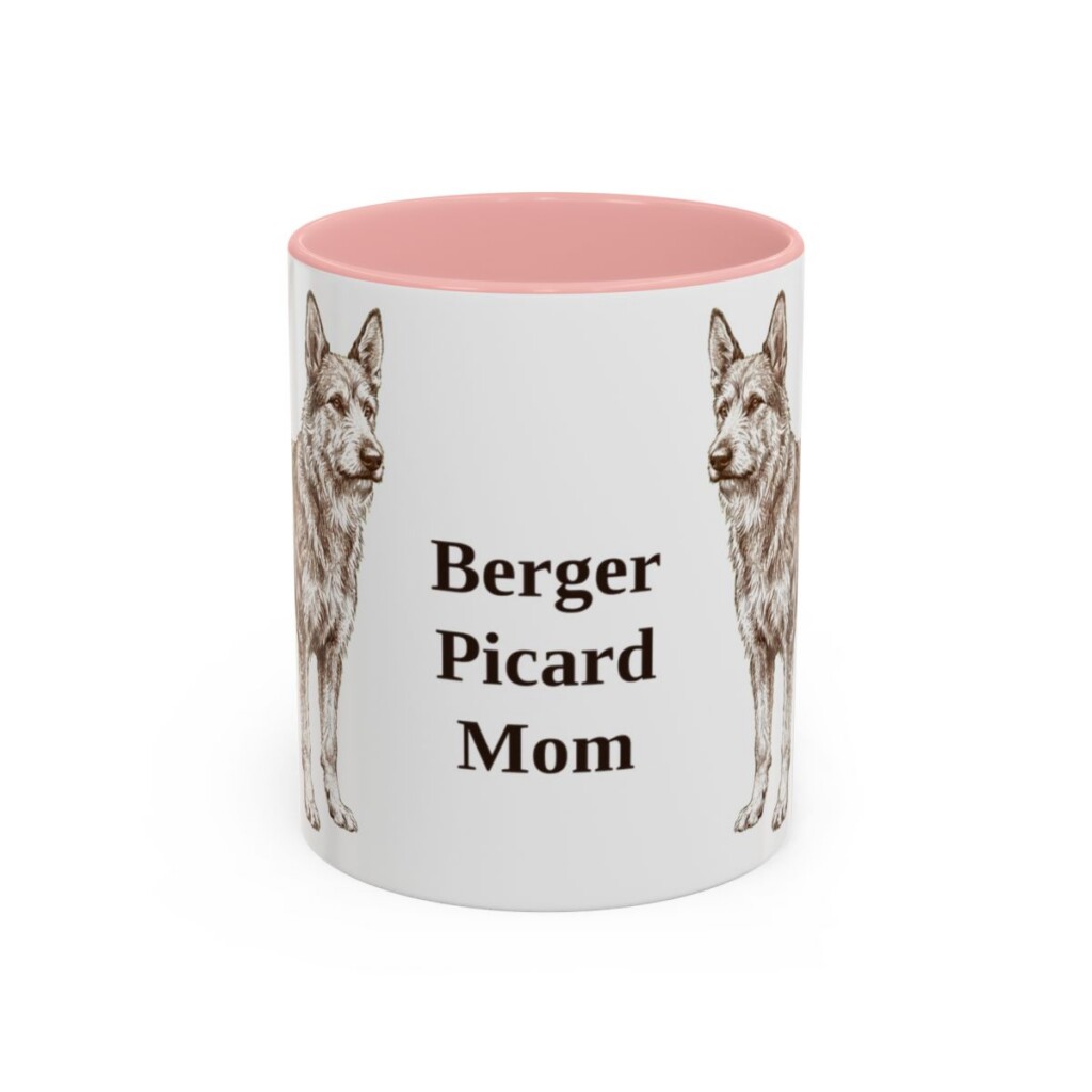 11oz Berger Picard Dog Mom Mug, Vintage Sketch Coffee Mug, Dog Mom Gift