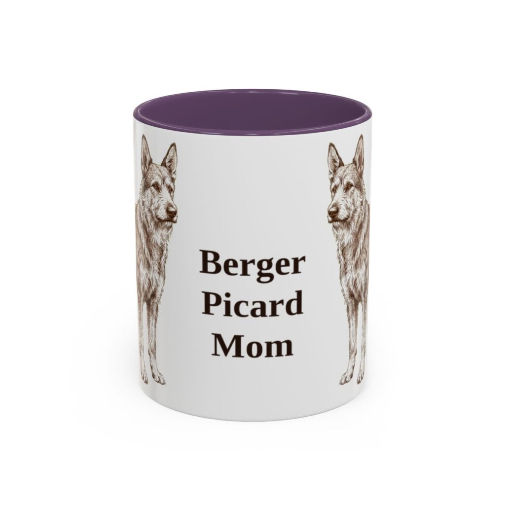 11oz Berger Picard Dog Mom Mug, Vintage Sketch Coffee Mug, Dog Mom Gift