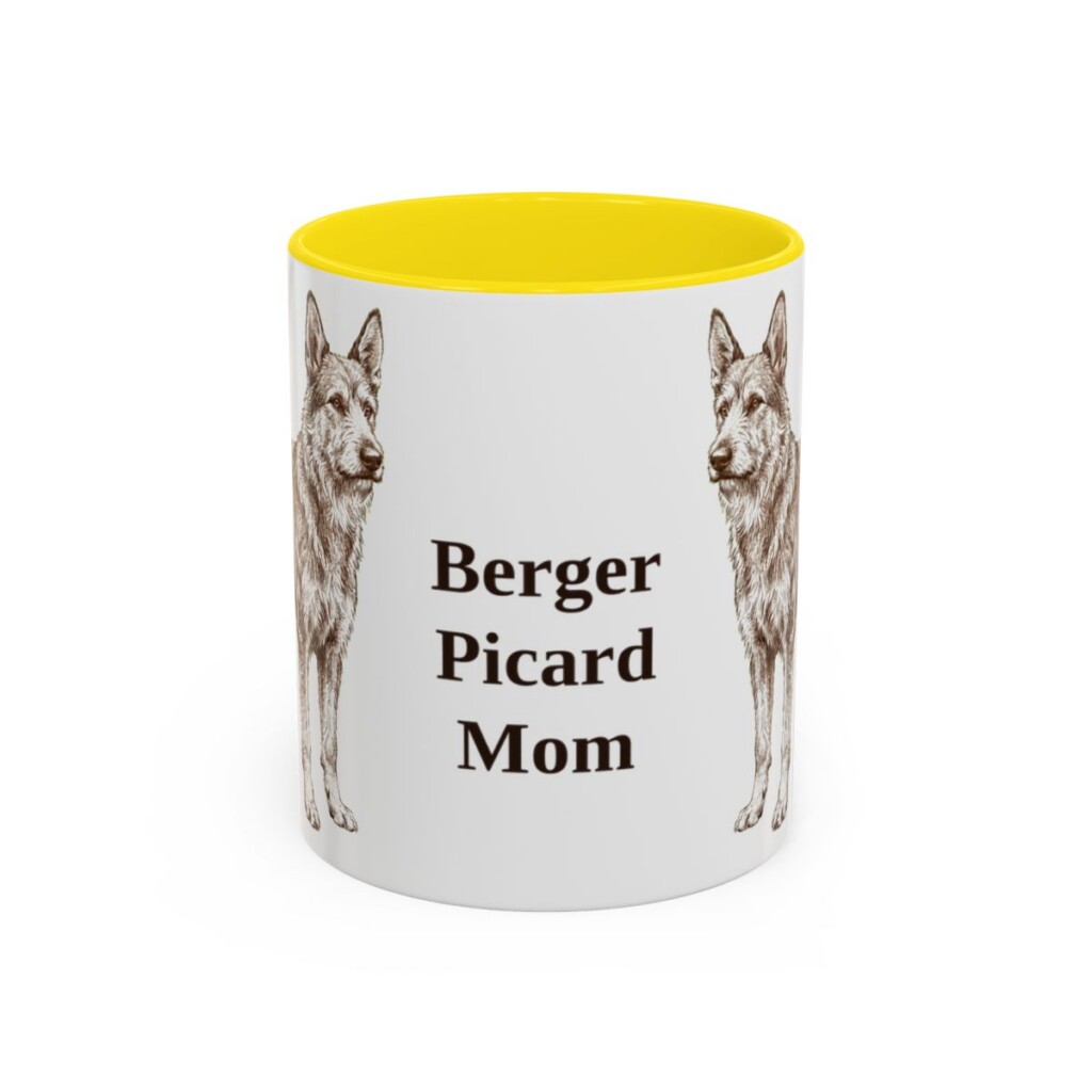 11oz Berger Picard Dog Mom Mug, Vintage Sketch Coffee Mug, Dog Mom Gift