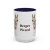 berger-picard-mug-navy-3 15oz Berger Picard Mug, Vintage Dog Portrait Coffee Mug, Dog Lover Gift