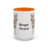 berger-picard-mug-orange-3 15oz Berger Picard Mug, Vintage Dog Portrait Coffee Mug, Dog Lover Gift