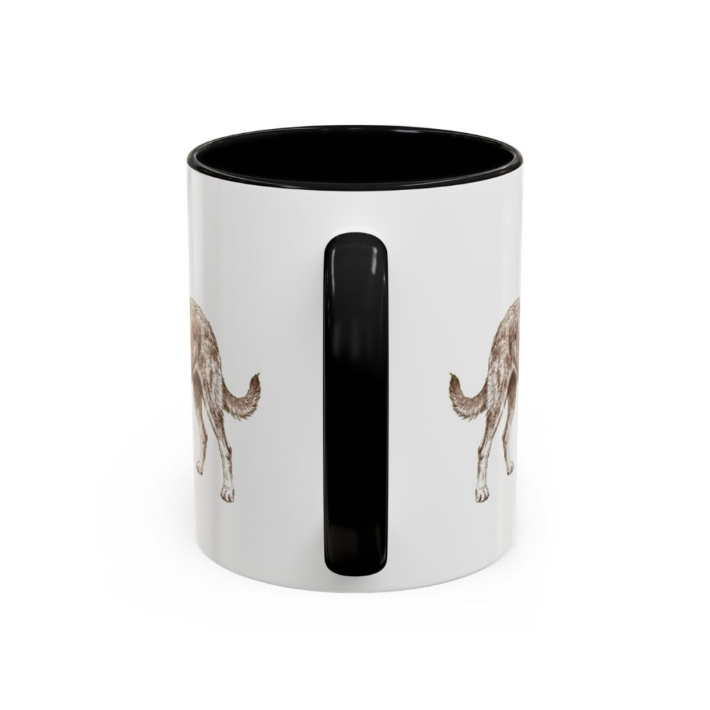 berger-picard-mug-writeup-black-back-1 11oz Berger Picard Mug, Illustrated Dog Breed Facts Coffee Mug, Vintage Dog Keepsake Gift