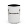 15oz Bernedoodle Mug, Vintage Dog Portrait Coffee Mug, Dog Lover Gift