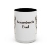 bernedoodle-mug-dad-black-front-3 15oz Bernedoodle Dog Dad Mug, Vintage Sketch Coffee Mug, Dog Dad Gift