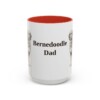 bernedoodle-mug-dad-red-3 15oz Bernedoodle Dog Dad Mug, Vintage Sketch Coffee Mug, Dog Dad Gift