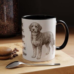 11oz Funny Bernedoodle Mug, Big Hair, Bigger Heart, Biggest Appetite, Vintage Dog Coffee Mug, Dog Lover Gift