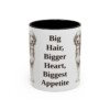 11oz Funny Bernedoodle Mug, Big Hair, Bigger Heart, Biggest Appetite, Vintage Dog Coffee Mug, Dog Lover Gift