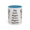 11oz Funny Bernedoodle Mug, Big Hair, Bigger Heart, Biggest Appetite, Vintage Dog Coffee Mug, Dog Lover Gift
