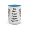 bernedoodle-mug-humor-light-blue-3 15oz Funny Bernedoodle Mug, Big Hair, Bigger Heart, Biggest Appetite, Vintage Dog Coffee Mug, Dog Lover Gift