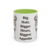 11oz Funny Bernedoodle Mug, Big Hair, Bigger Heart, Biggest Appetite, Vintage Dog Coffee Mug, Dog Lover Gift