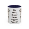 11oz Funny Bernedoodle Mug, Big Hair, Bigger Heart, Biggest Appetite, Vintage Dog Coffee Mug, Dog Lover Gift