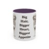 11oz Funny Bernedoodle Mug, Big Hair, Bigger Heart, Biggest Appetite, Vintage Dog Coffee Mug, Dog Lover Gift