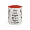 11oz Funny Bernedoodle Mug, Big Hair, Bigger Heart, Biggest Appetite, Vintage Dog Coffee Mug, Dog Lover Gift