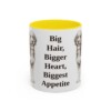11oz Funny Bernedoodle Mug, Big Hair, Bigger Heart, Biggest Appetite, Vintage Dog Coffee Mug, Dog Lover Gift