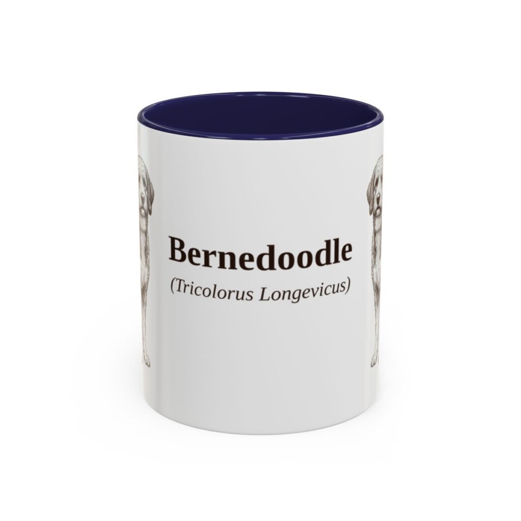 11oz Bernedoodle Latin Mug, Bernedoodle, Vintage Dog Coffee Mug, Dog Lover Gift