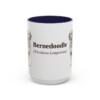 15oz Bernedoodle Latin Mug, Bernedoodle, Vintage Dog Coffee Mug, Dog Lover Gift