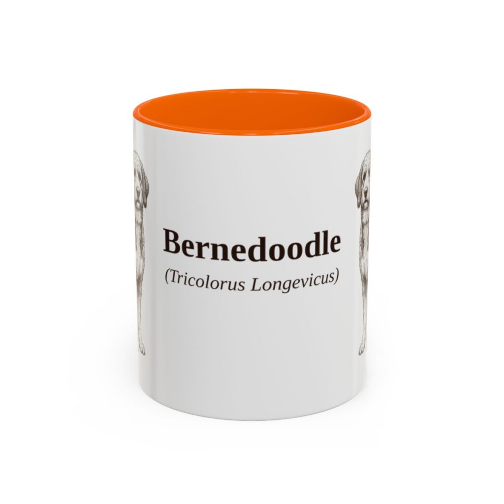 11oz Bernedoodle Latin Mug, Bernedoodle, Vintage Dog Coffee Mug, Dog Lover Gift