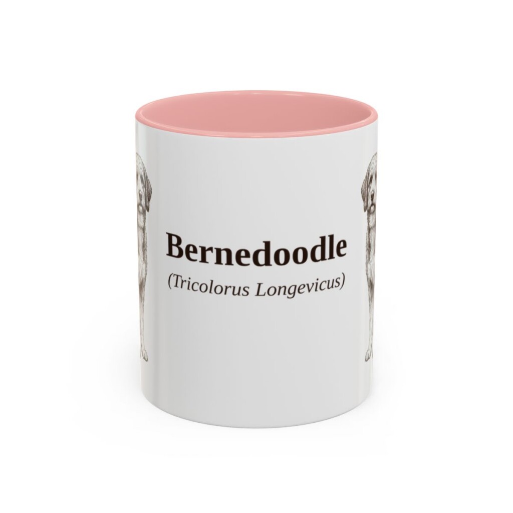 11oz Bernedoodle Latin Mug, Bernedoodle, Vintage Dog Coffee Mug, Dog Lover Gift