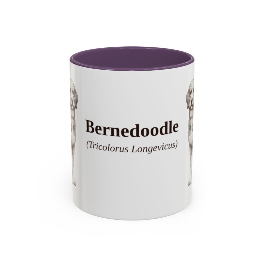 11oz Bernedoodle Latin Mug, Bernedoodle, Vintage Dog Coffee Mug, Dog Lover Gift