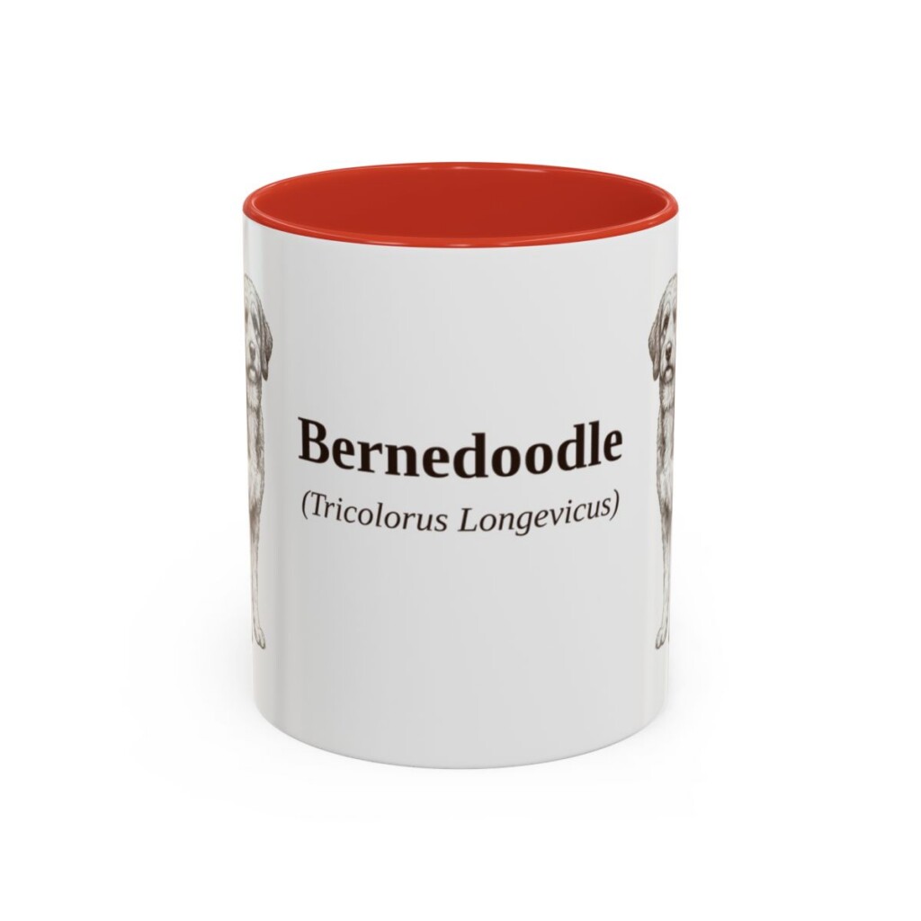 11oz Bernedoodle Latin Mug, Bernedoodle, Vintage Dog Coffee Mug, Dog Lover Gift