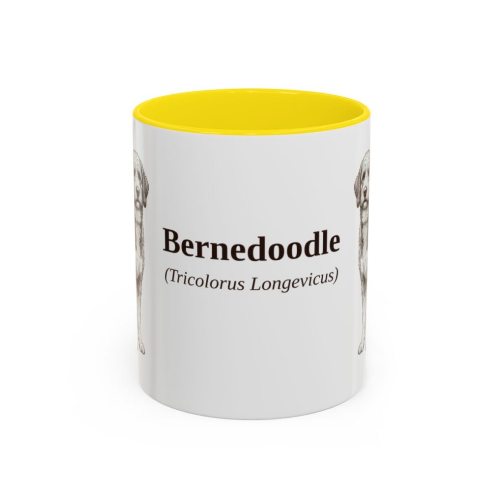 11oz Bernedoodle Latin Mug, Bernedoodle, Vintage Dog Coffee Mug, Dog Lover Gift