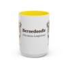 15oz Bernedoodle Latin Mug, Bernedoodle, Vintage Dog Coffee Mug, Dog Lover Gift