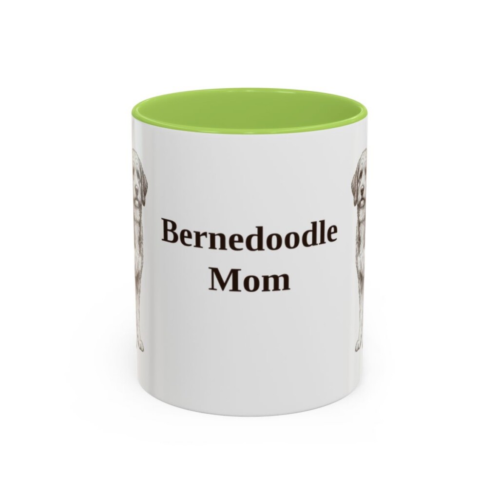 11oz Bernedoodle Dog Mom Mug, Vintage Sketch Coffee Mug, Dog Mom Gift