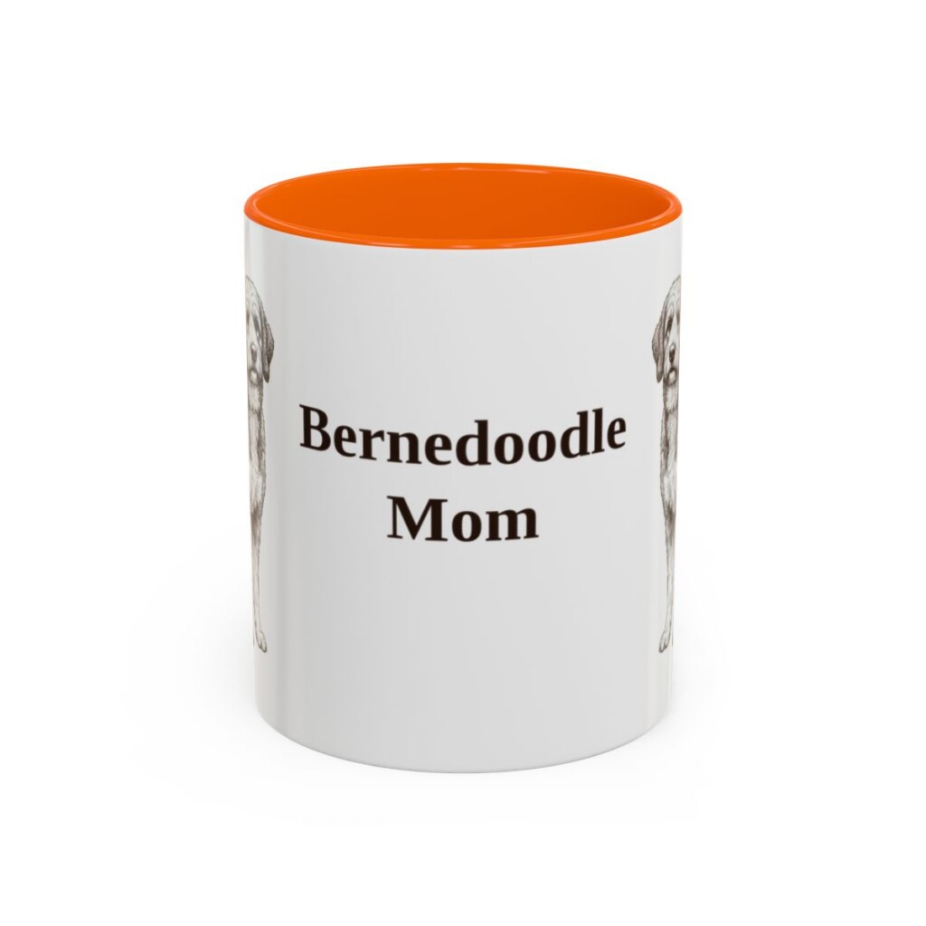 11oz Bernedoodle Dog Mom Mug, Vintage Sketch Coffee Mug, Dog Mom Gift