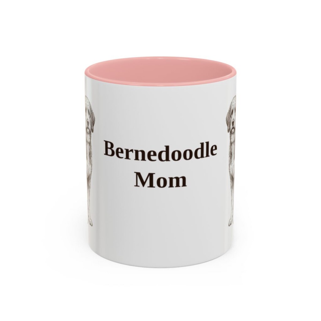 11oz Bernedoodle Dog Mom Mug, Vintage Sketch Coffee Mug, Dog Mom Gift