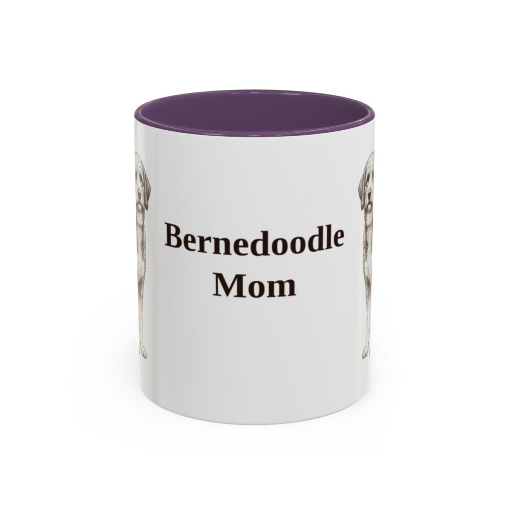 11oz Bernedoodle Dog Mom Mug, Vintage Sketch Coffee Mug, Dog Mom Gift
