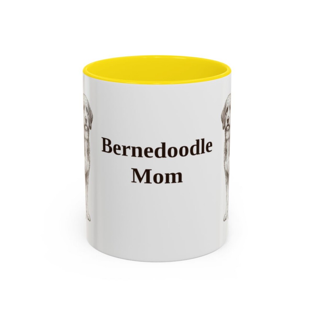 11oz Bernedoodle Dog Mom Mug, Vintage Sketch Coffee Mug, Dog Mom Gift