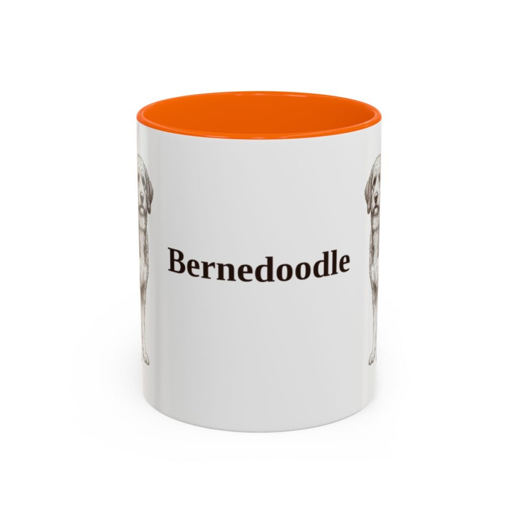 11oz Bernedoodle Mug, Vintage Dog Portrait Coffee Mug, Dog Lover Gift
