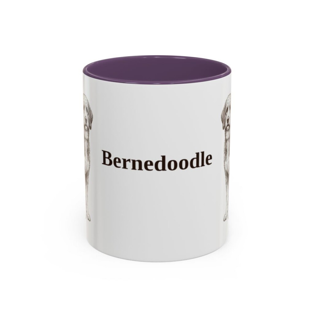 11oz Bernedoodle Mug, Vintage Dog Portrait Coffee Mug, Dog Lover Gift