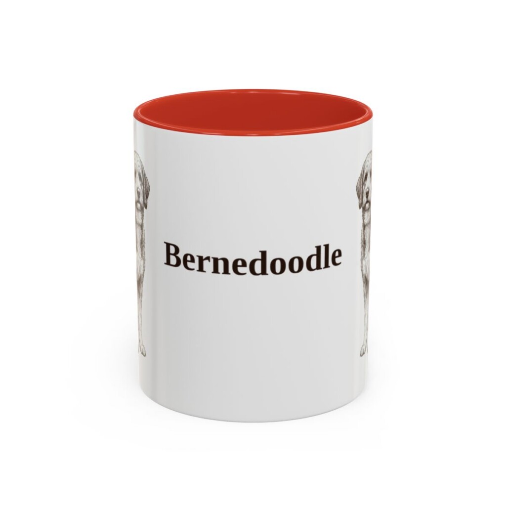 11oz Bernedoodle Mug, Vintage Dog Portrait Coffee Mug, Dog Lover Gift