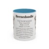 11oz Bernedoodle Mug, Illustrated Dog Breed Facts Coffee Mug, Vintage Dog Keepsake Gift