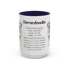 15oz Bernedoodle Mug, Illustrated Dog Breed Facts Coffee Mug, Vintage Dog Keepsake Gift