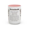 15oz Bernedoodle Mug, Illustrated Dog Breed Facts Coffee Mug, Vintage Dog Keepsake Gift