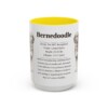 15oz Bernedoodle Mug, Illustrated Dog Breed Facts Coffee Mug, Vintage Dog Keepsake Gift